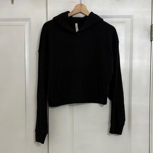 Babaton Black Cropped Hoodie